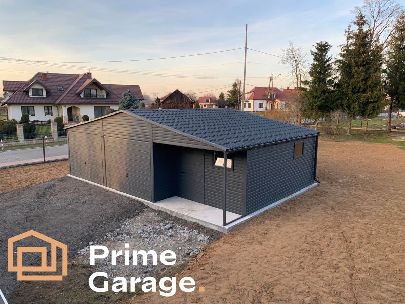 Garaż: szer: 9m x dł: 6m antracyt