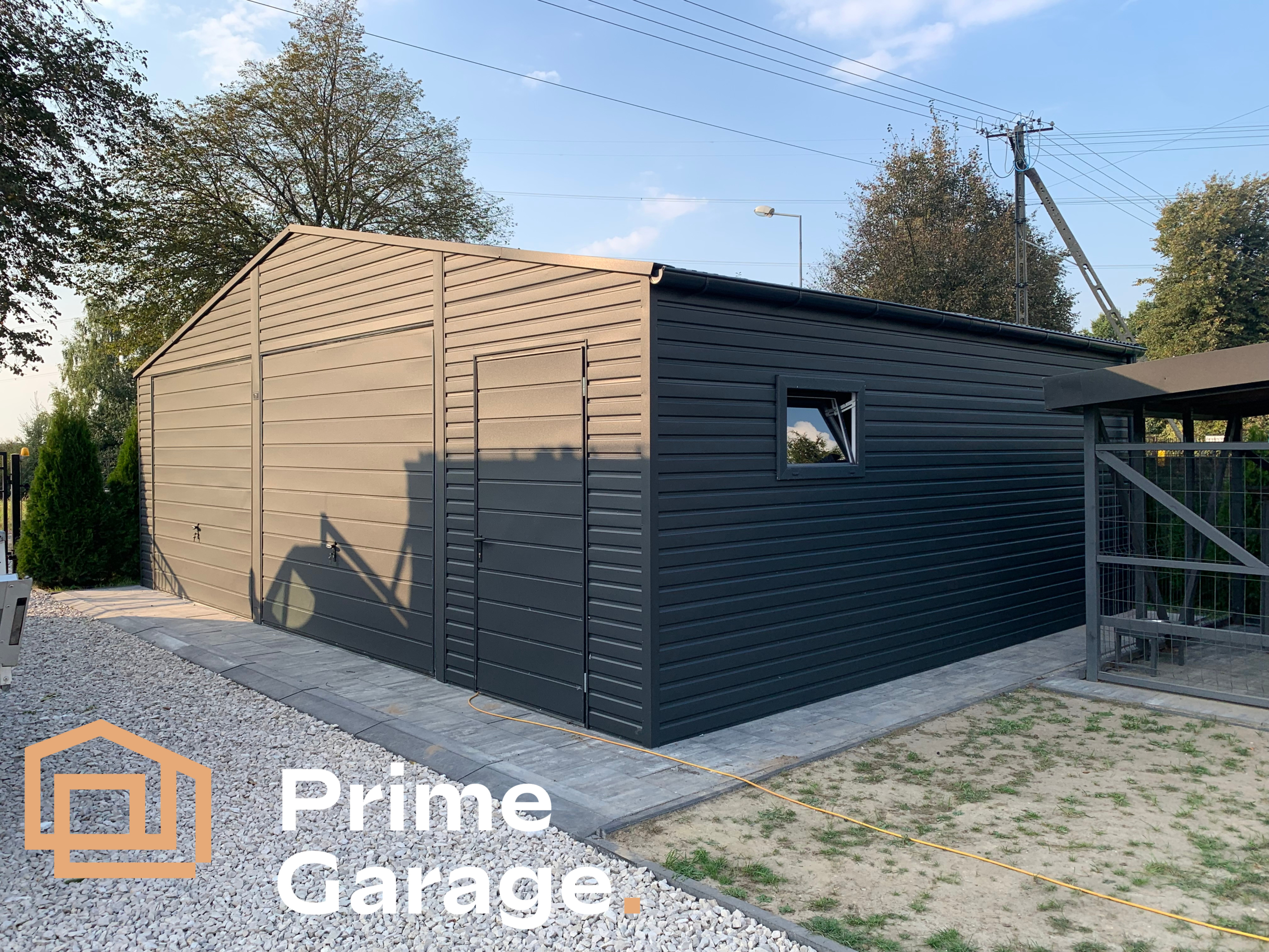 Garaż: szer: 8.3m x 6dł: m grafit mat Garaż: szer: 8.3m x 6dł: m grafit mat